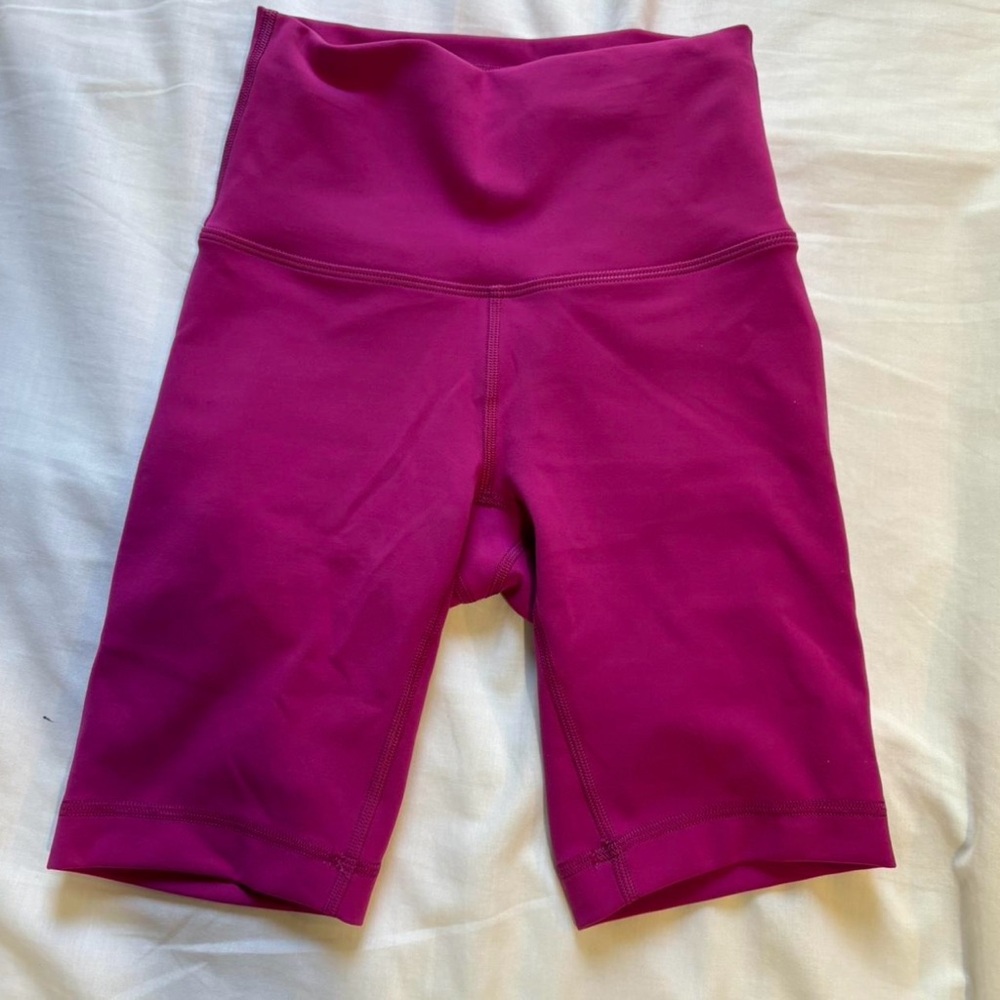 Women's Pink High-Waisted Shorts